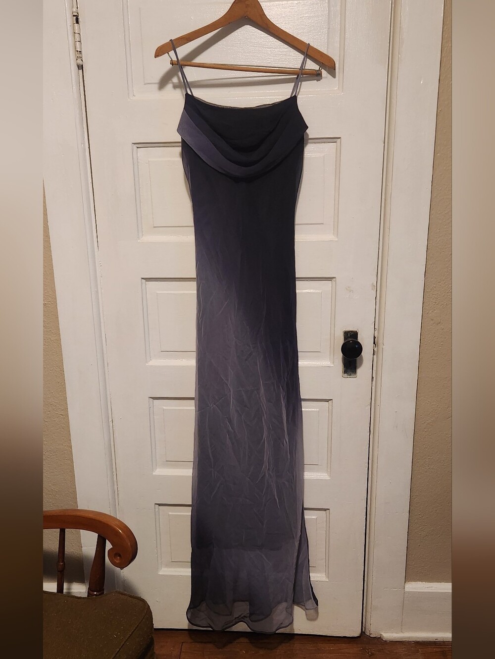 90s Vintage Cowl Neck Slip Dress